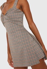 Amanda Uprichard Soho Skort Romper Plaid Mini Dress