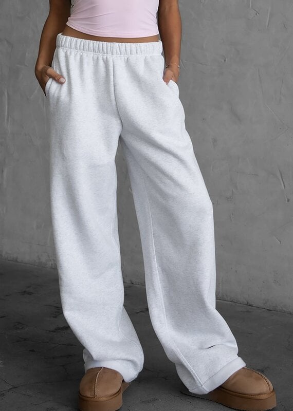 Fleece Wide Leg Sweatpants