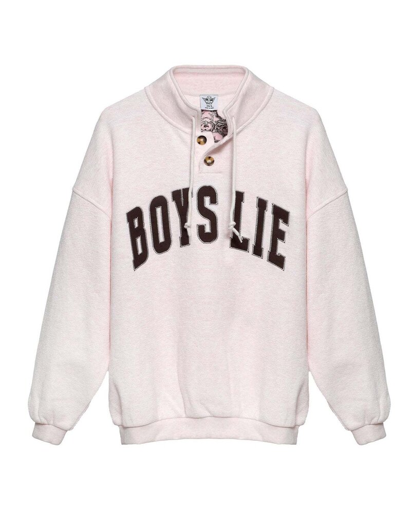 Boys Lie Smoke and Mirrors Henley Crewneck