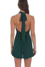 Lucy In The Sky Cowl Neck Halter Mini Dress