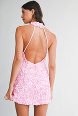 Azelia Halter Sequin Mini Dress