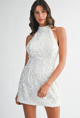 Azelia Halter Sequin Mini Dress