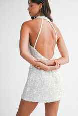 Azelia Halter Sequin Mini Dress