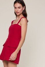 Vibrant Solid Double Pocket Square Neck Mini Dress