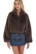 Lucy In The Sky Faux Fur Bomber Jacket