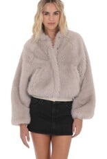 Lucy In The Sky Faux Fur Bomber Jacket