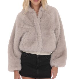 Lucy In The Sky Faux Fur Bomber Jacket
