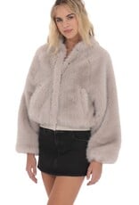 Lucy In The Sky Faux Fur Bomber Jacket