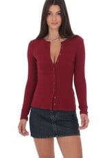 Lucy In The Sky Ribbed Long Sleeve Top