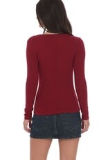 Lucy In The Sky Ribbed Long Sleeve Top