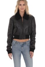 Lucy In The Sky Sherpa Washed Faux Leather Jacket