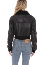 Lucy In The Sky Sherpa Washed Faux Leather Jacket