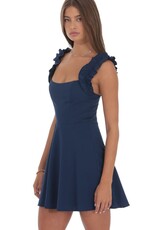 Lucy In The Sky Ruffle Strap A Line Mini Dress