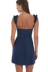 Lucy In The Sky Ruffle Strap A Line Mini Dress