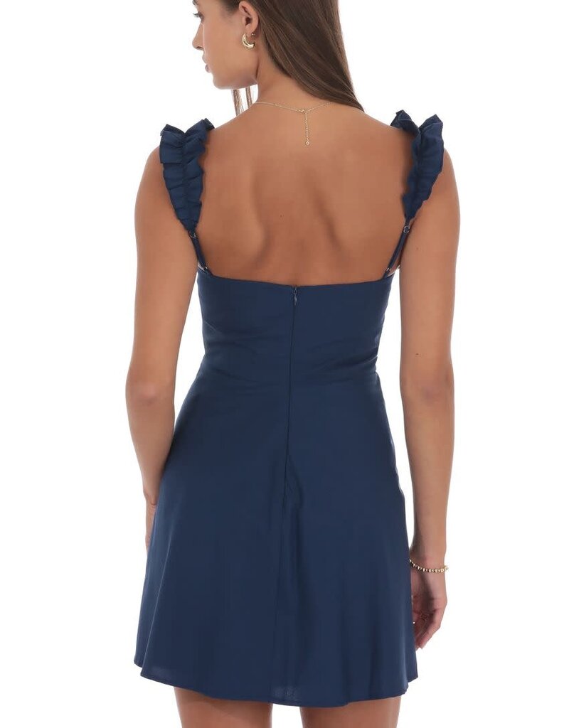 Lucy In The Sky Ruffle Strap A Line Mini Dress