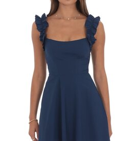 Lucy In The Sky Ruffle Strap A Line Mini Dress