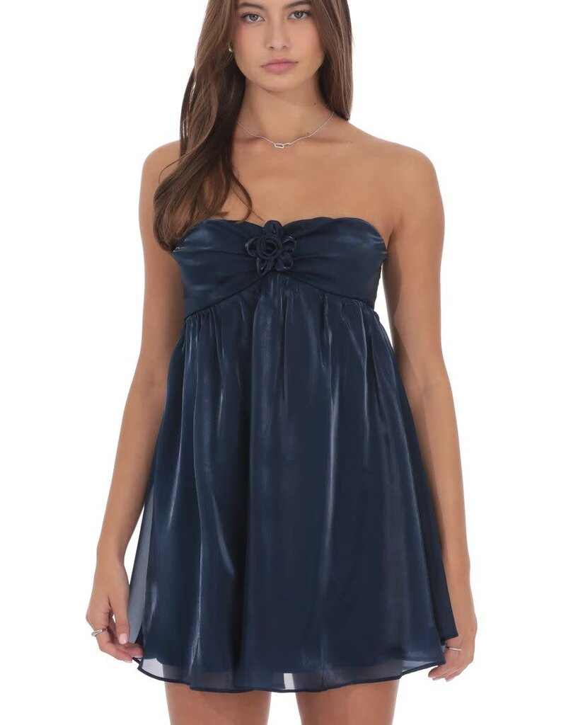 Lucy In The Sky Florette Strapless Babydoll Mini Dress