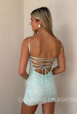 Lucy In The Sky Sequin Beaded Bodycon Mini Dress