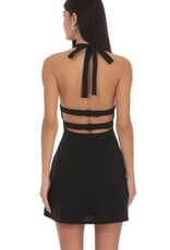 Lucy In The Sky Strappy Halter Mini Dress