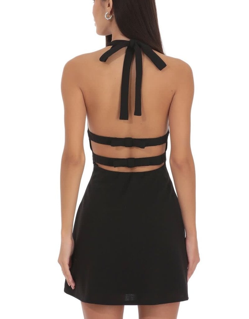 Lucy In The Sky Strappy Halter Mini Dress