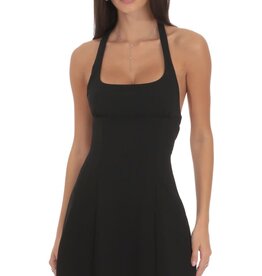 Lucy In The Sky Strappy Halter Mini Dress