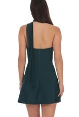 Lucy In The Sky Scarf Wrap Fit and Flare Mini Dress