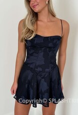 Lucy In The Sky Textured Floral A Line Mini Dress