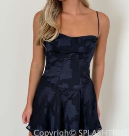 Lucy In The Sky Textured Floral A Line Mini Dress