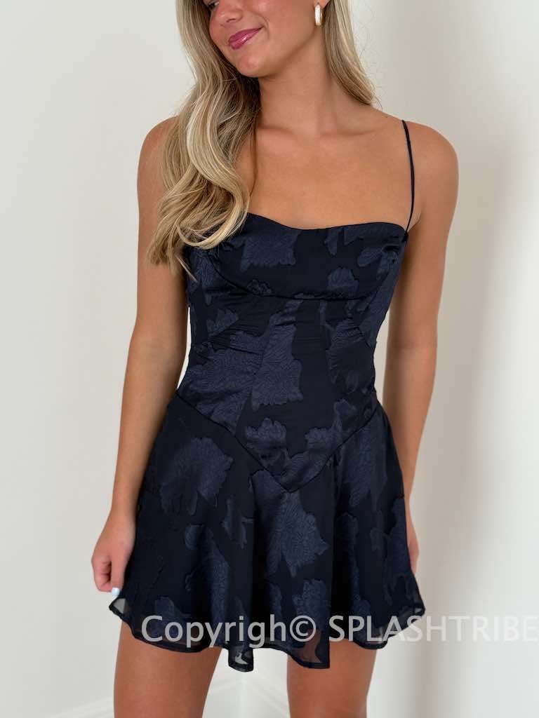 black scarf dress Caira Embellished Scarf-Detail Mini in Color:Custom Color ( Special instructions for seller ) 6.21.25 Floral Ruche Dress -