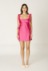Jinea Satin Frill Mini Dress