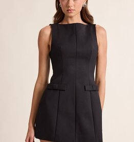 Katie Boat Neck Sleeveless Mini Dress