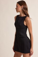 Katie Boat Neck Sleeveless Mini Dress