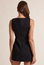 Katie Boat Neck Sleeveless Mini Dress