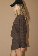 Shea Striped Long Sleeve Knit Top