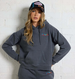 Von Dutch Hoodie Sweatshirt w/ Multi Color Print