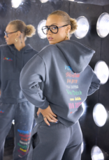 Von Dutch Hoodie Sweatshirt w/ Multi Color Print