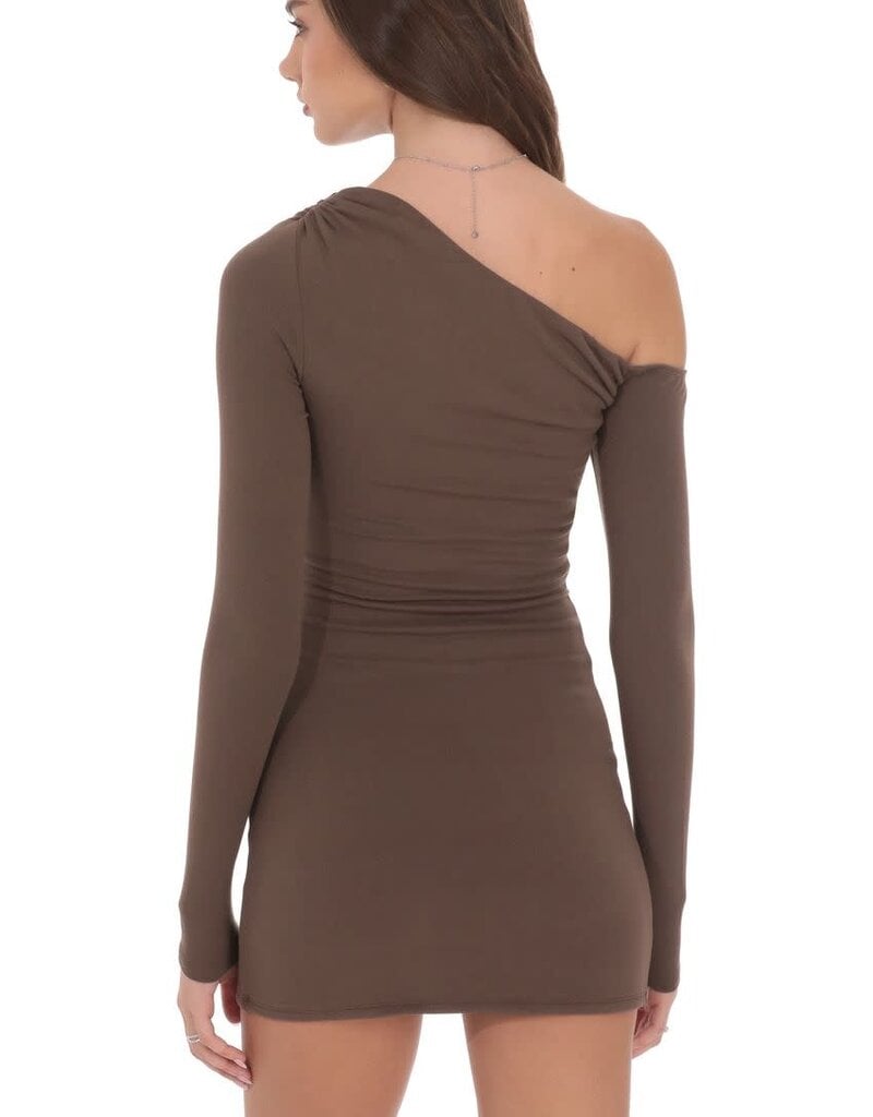 Lucy In The Sky Off Shoulder Long Sleeve Mini Dress