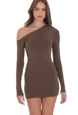 Lucy In The Sky Off Shoulder Long Sleeve Mini Dress