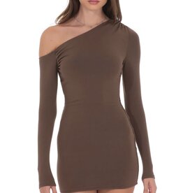 Lucy In The Sky Off Shoulder Long Sleeve Mini Dress