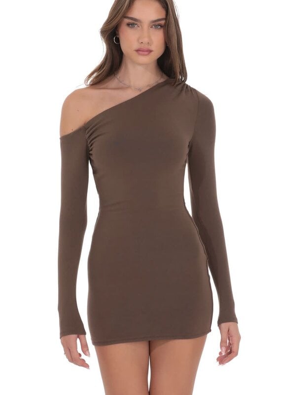 Lucy In The Sky Off Shoulder Long Sleeve Mini Dress