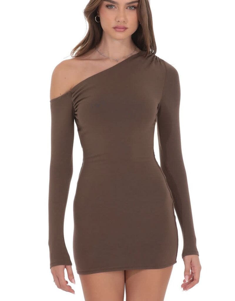 Lucy In The Sky Off Shoulder Long Sleeve Mini Dress