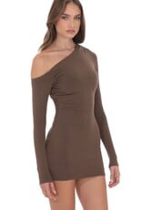Lucy In The Sky Off Shoulder Long Sleeve Mini Dress