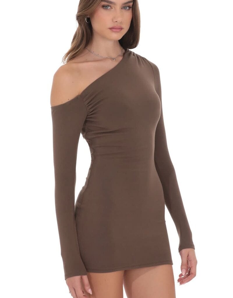 Lucy In The Sky Off Shoulder Long Sleeve Mini Dress