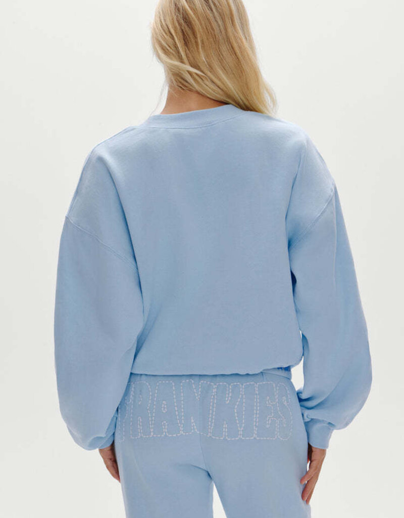 Frankies Bikinis Travel Day Cotton Crewneck