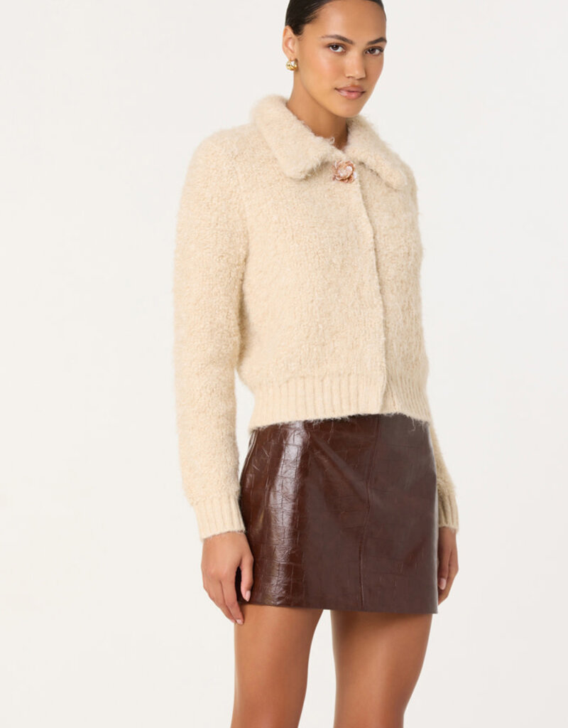 ASTR Savana Faux Leather Mini Skirt