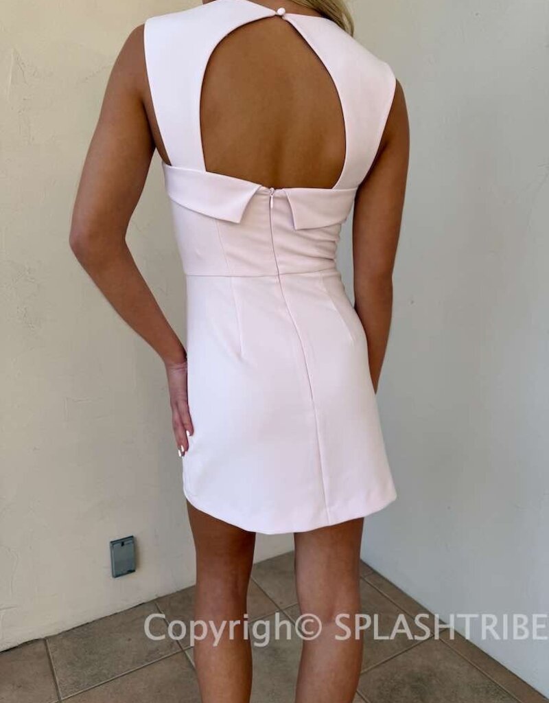 Whisper Collar Mini Dress