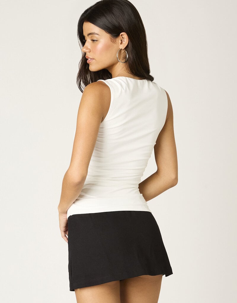 Wide Strap Square Neck Top