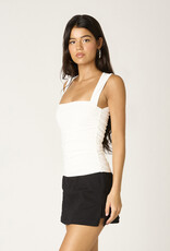 Wide Strap Square Neck Top