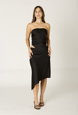 Satin Pointed Hem Bandeau Top