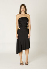 Satin Pointed Hem Bandeau Top